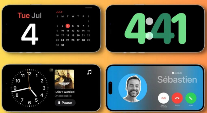 雷山苹果手机维修分享iOS17横屏充电待机显示有什么好处 