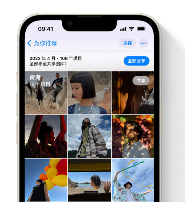 雷山苹果维修网点分享在 iPhone 上使用共享图库 