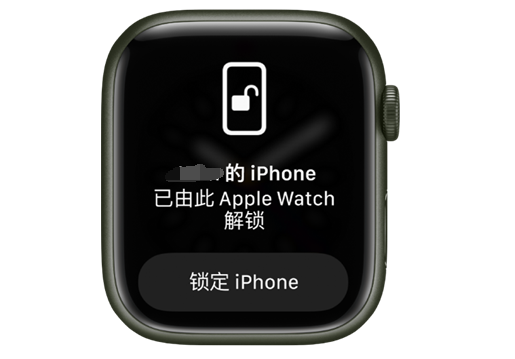 雷山苹果手机维修分享用 AppleWatch 解锁配备面容 ID 的 iPhone方法 