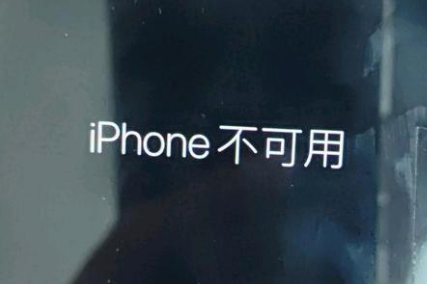 雷山苹果服务网点分享锁屏界面显示“iPhone 不可用”如何解决 