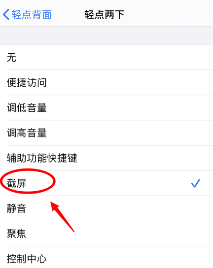雷山苹果手机维修分享iPhone12如何启用双击截屏 